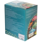 Гирлянда для улицы «Яркий зонтик» 3.8 м 10 ламп LED (8*7 см) чёрн.пров, 2 реж.,IP-54, Белый (солнечная батарея)