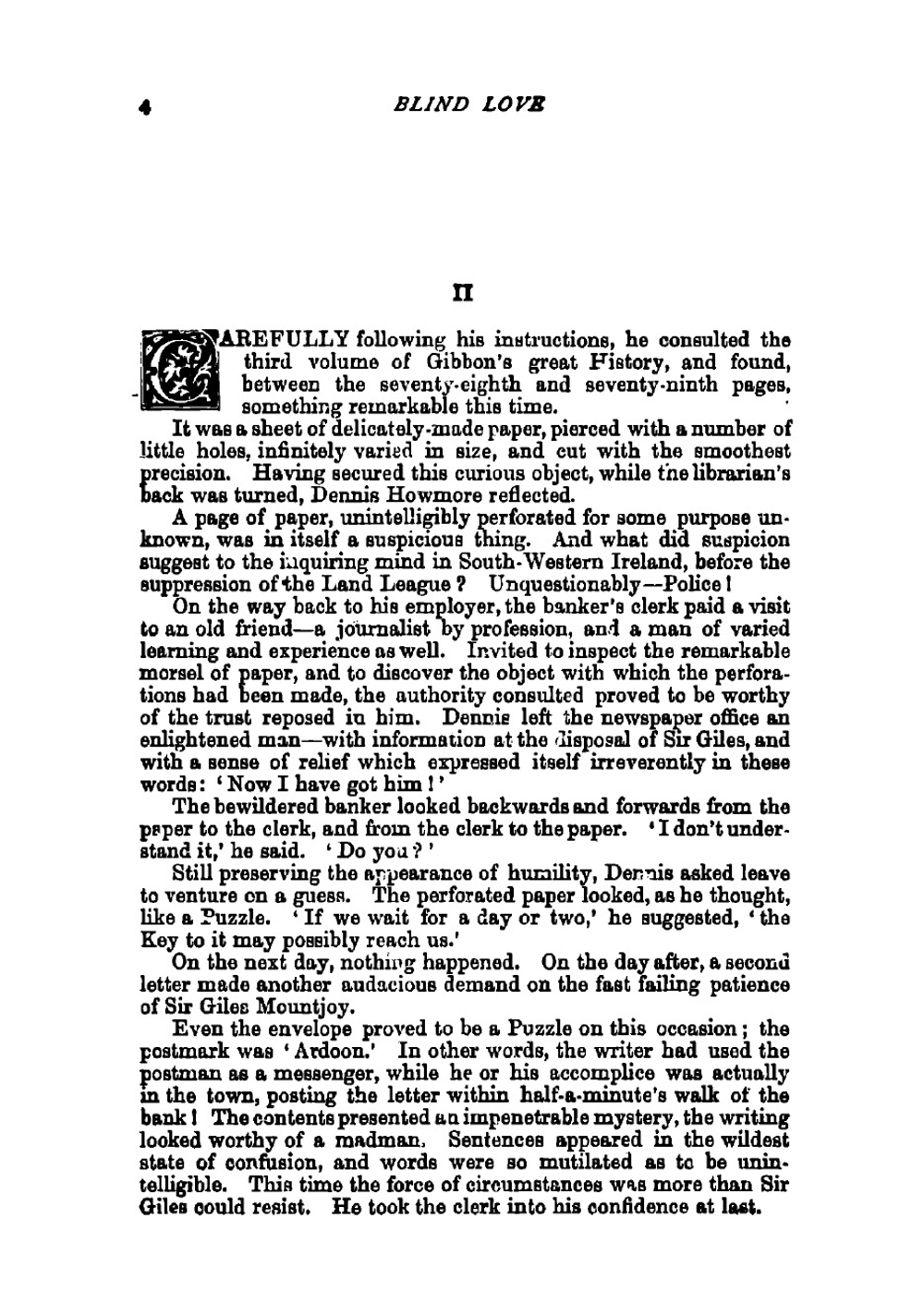 Blind love | Wilkie Collins