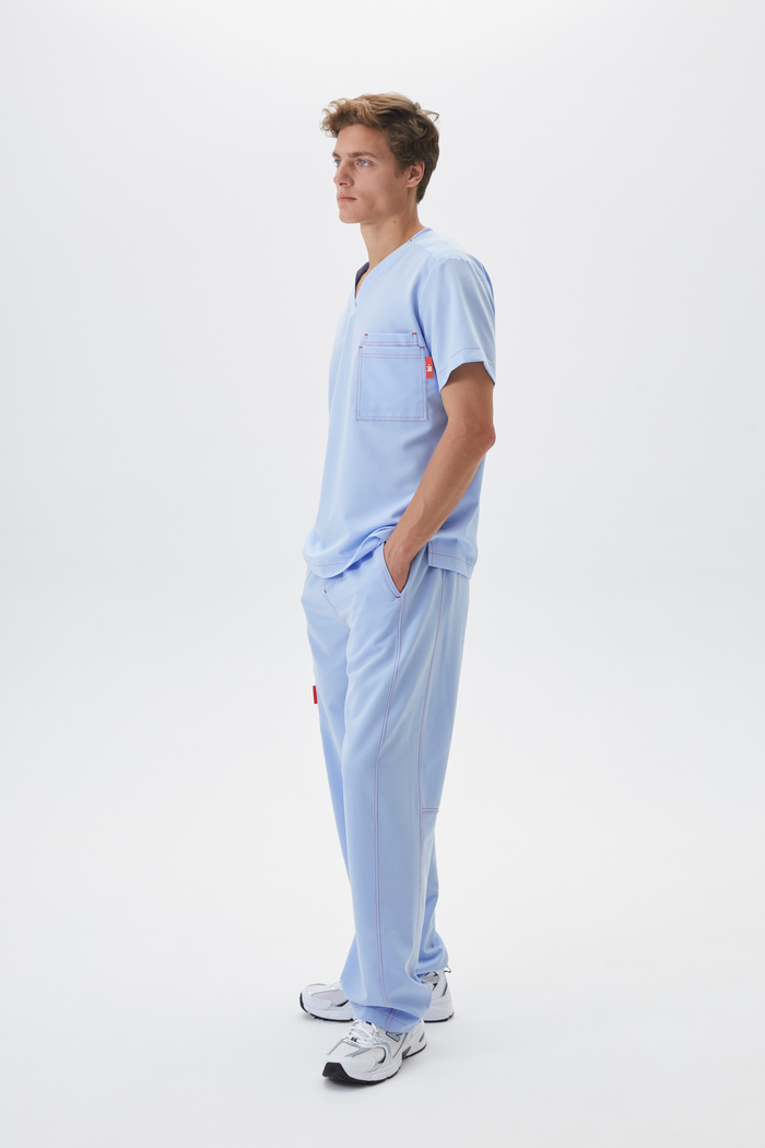 Топ медицинский мужской Гекай, скайблю