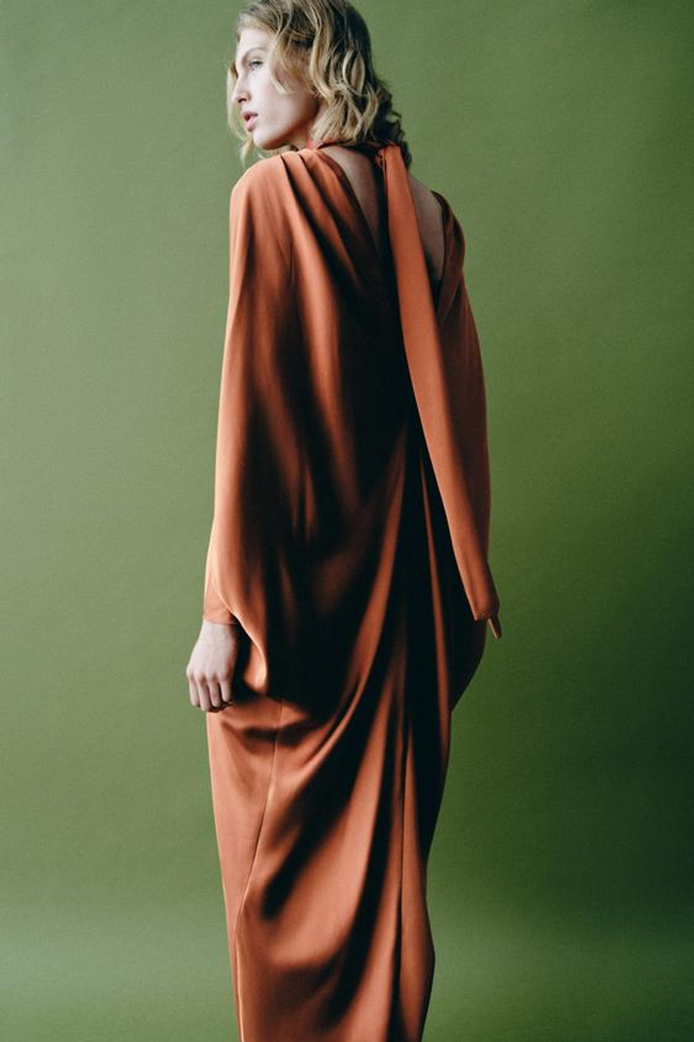 ZARA ПЛАТЬЕ-ТУНИКА ZW COLLECTION, МЕДНЫЙ