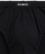 Мужские трусы слипы классика Atlantic, набор 5 шт., хлопок, серые + графитовые + черные + изумрудные + эспрессо, 5SMP-003