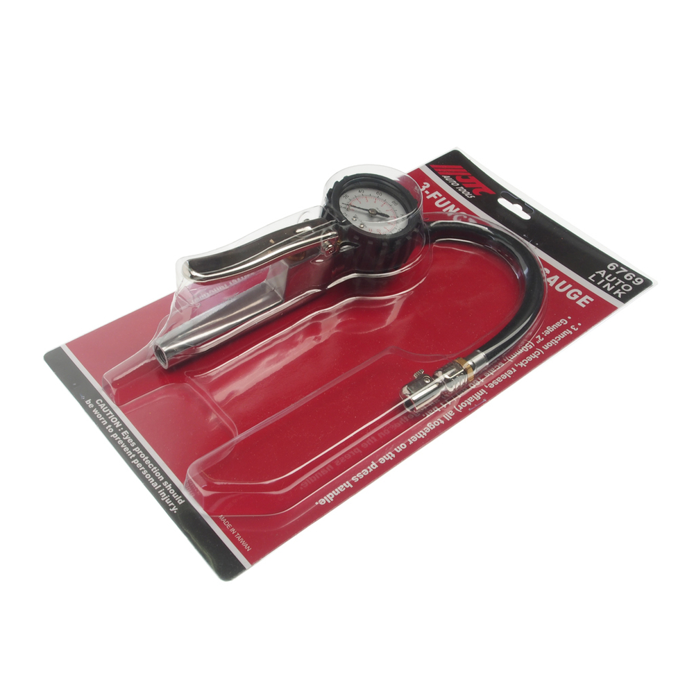 Манометр шинный 11атм. 3-х функциональный до 160PSI JTC