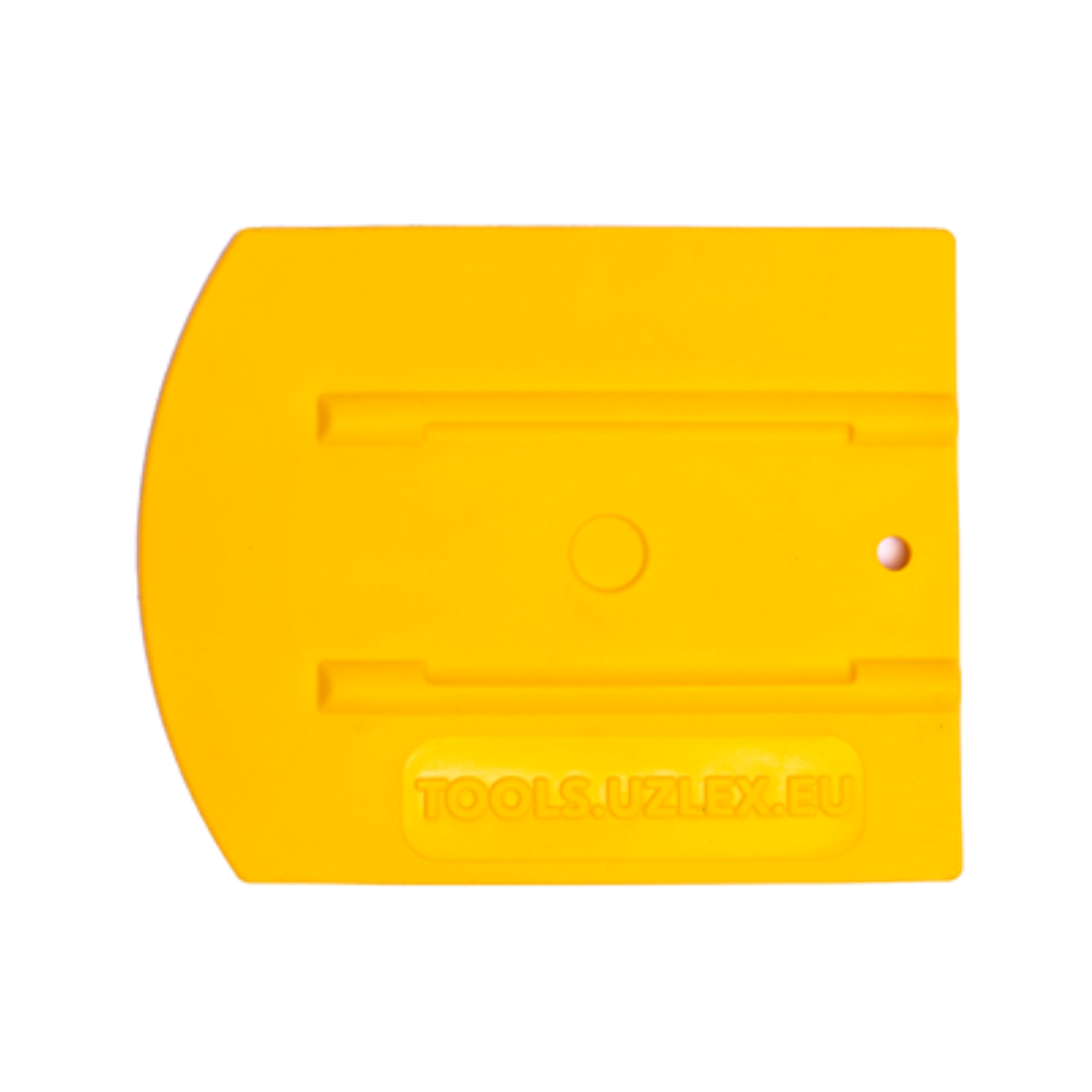 Uzlex Ракель эргономичный 70 М2 желтый 4+ (110 x 90 мм + 30 град.) серия WRAP