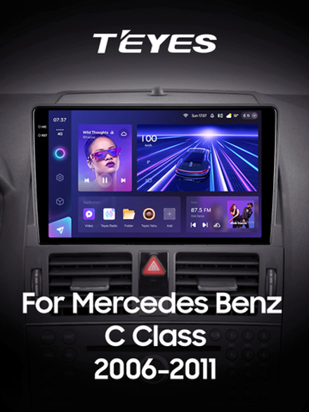 Teyes CC3 2K 9"для Mercedes-Benz С-Class 3 2006-2011