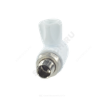 Кран шаровой PP-R белый Дн 25х3/4" НР прямой для радиатора RTP (РосТурПласт) 27861