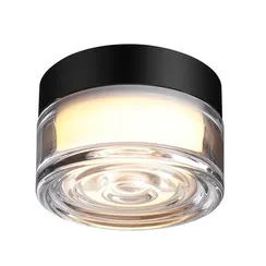 7156/6CL HIGHTECH ODL26 493 светильник черный/прозрачный/стекло/поликарбонат IP65 LED 6W 410Лм 2200/2700/3000K 120° 220-240V RONDA