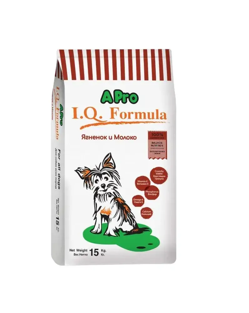 Apro I.Q. Формула для щенков Ягненок и молоко