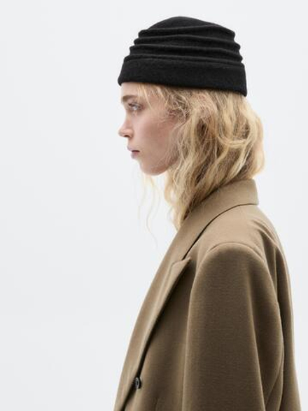 Massimo Dutti Берет из 100% шерсти - Limited Edition, черный