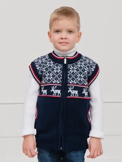 Жилет вязаный