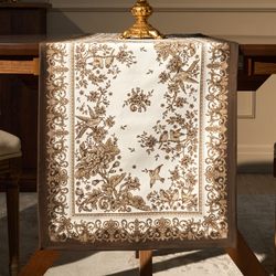 ДОРОЖКА " ROYAL GARDEN" 40Х146СМ ,БЕЛЫЙ ,100% ХЛОПОК ,ТВИЛ С ПРОПИТКОЙ