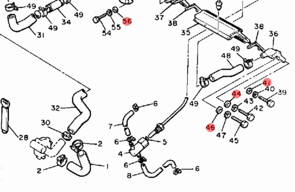 Шайба для техники Yamaha