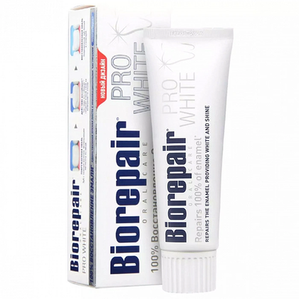 Зубная паста Biorepair Pro White сохранение белизны эмали, 75 мл