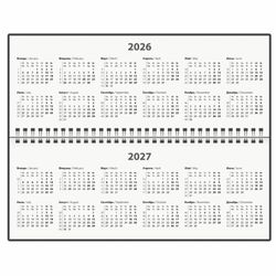 Планинг датированный 2026 285х112 мм STAFF картонная обложка 64 л. "Мрамор" (117364)