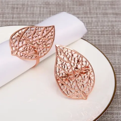 Набор колец для салфеток 2шт «Грация`», цвет розовое золото