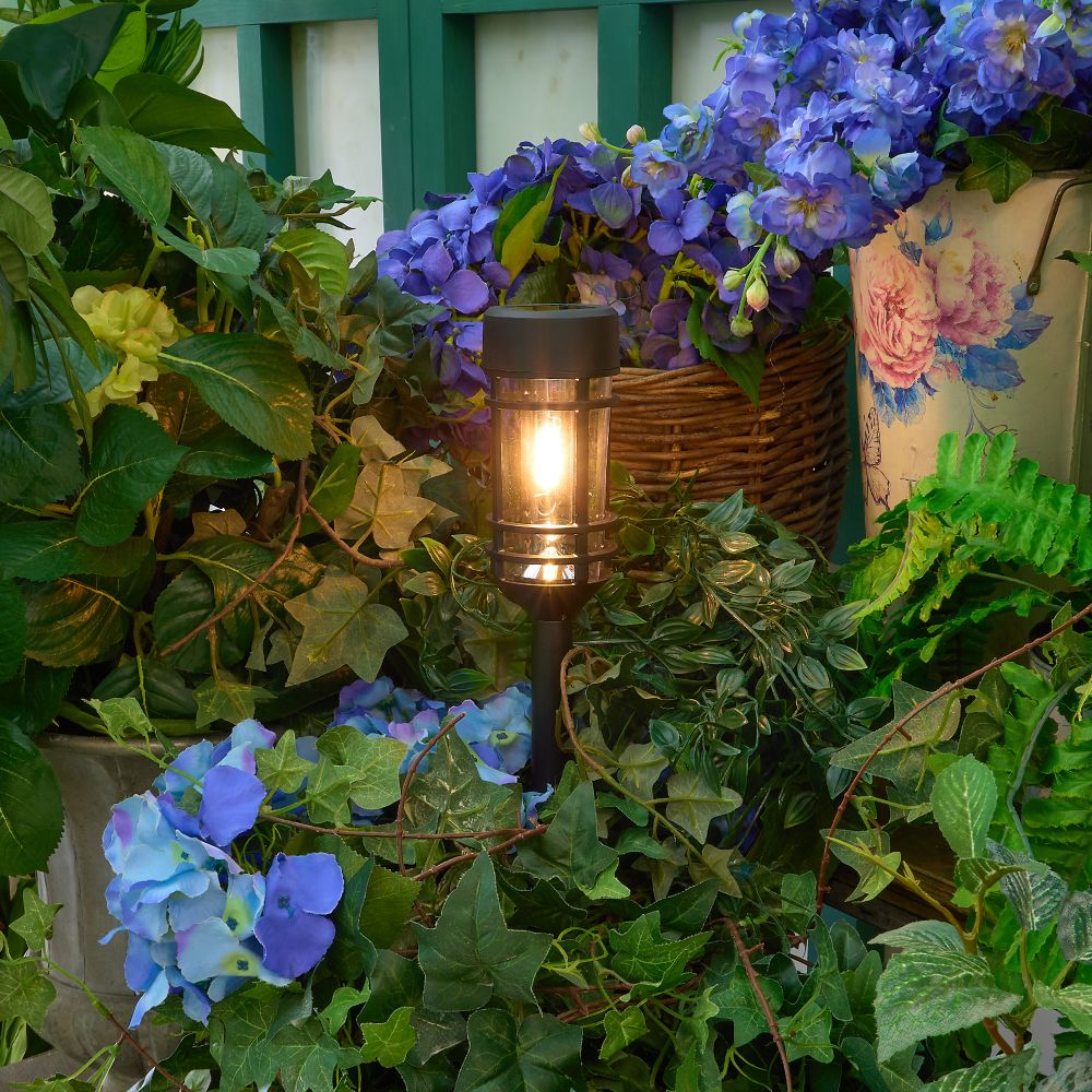 USL-S-189-PT480 VINTAGE Садовый светильник на солнечной батарее Винтаж. 1 филаментная лампа. Теплый белый свет. 1xААA Ni-Mh аккумулятор в-к. IP44. TM Uniel