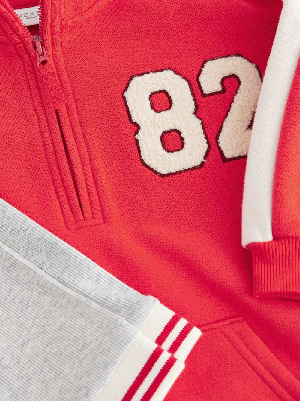 Толстовка и легинсы в комплекте для девочки Next B83-402, Красный, Серый