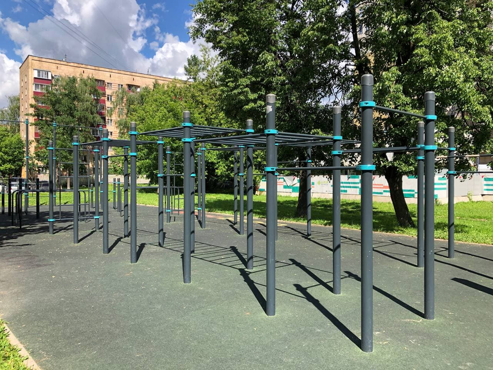 Воркаут комплекс 3 рукохода и 5 турников - Полатук