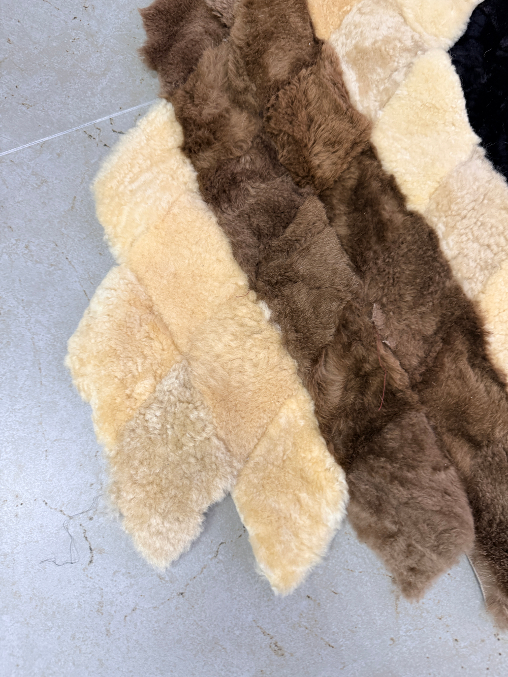 Меховой Коврик прикроватный накидка на кресло из овчины