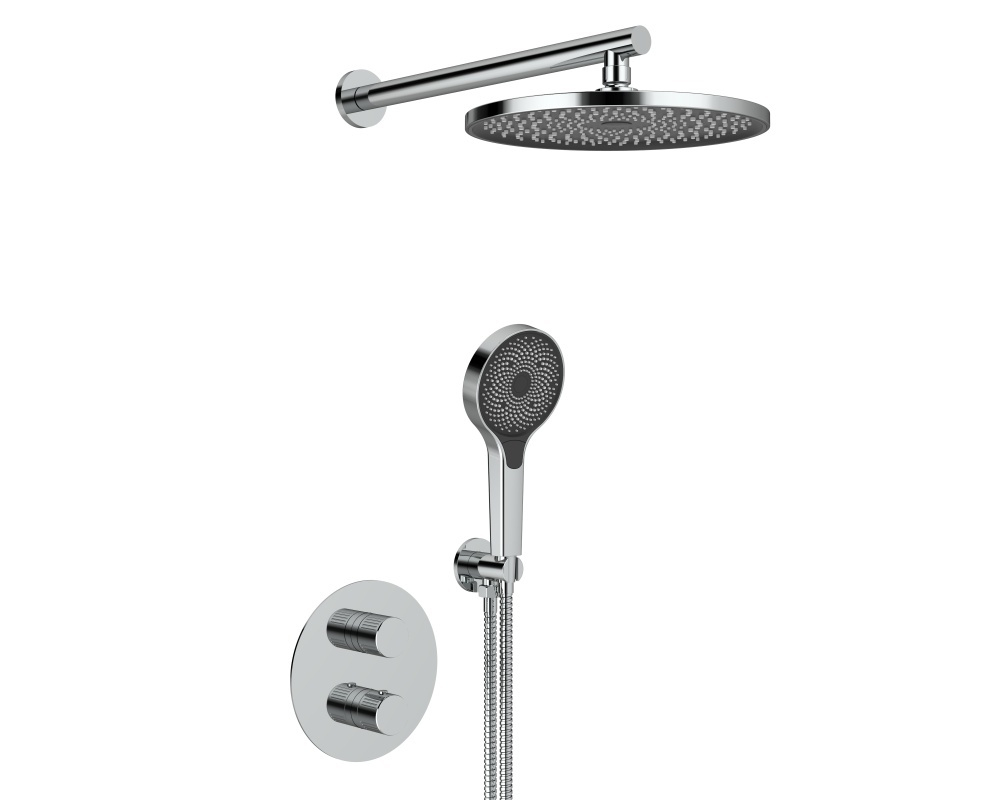 25003-2 Встроенный смес для душа с 2-функ. (ХРОМ) ViEiR  (6/1шт)