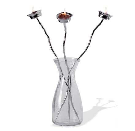 Mukul Goyal Подсвечник-ветка для чайной свечки ИДЕН, золотистый MG408