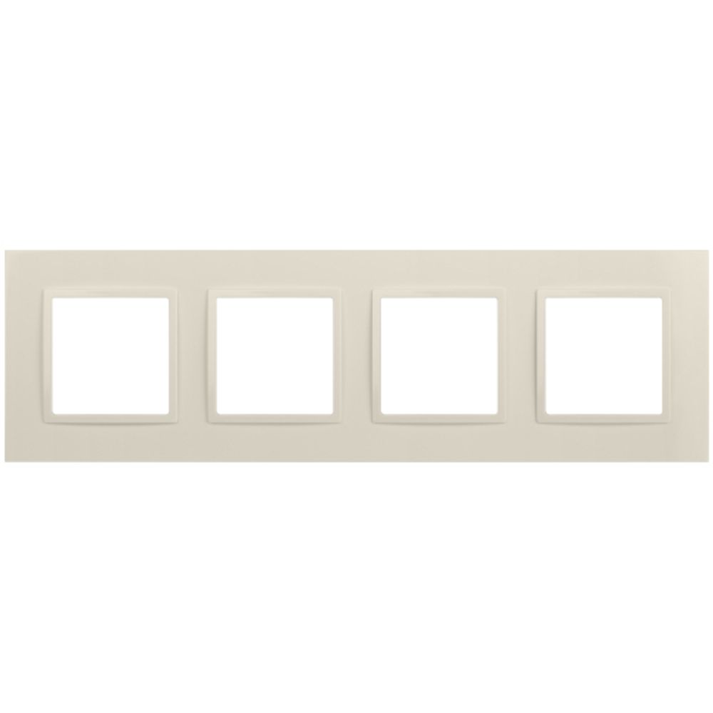 Рамка для розеток и выключателей ЭРА Elegance 14-5014-02 Classic, на 4 поста, слоновая кость