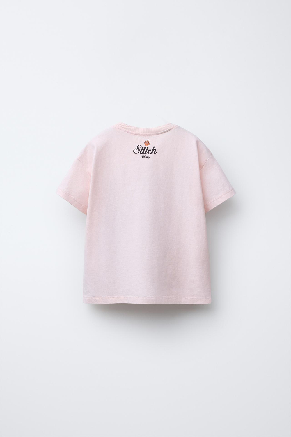 ZARA ФУТБОЛКА LILO & STITCH © DISNEY, ПАСТЕЛЬНО-РОЗОВЫЙ