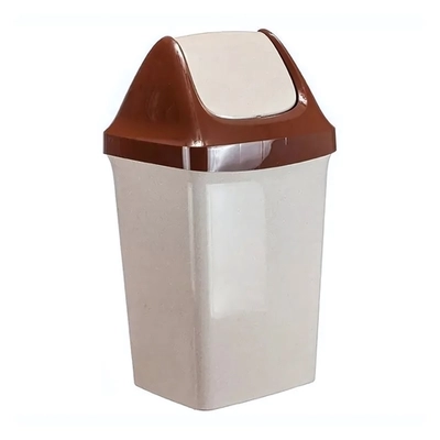 Контейнер для мусора СВИНГ 15л Беж.мрамор 0,43,269х0,235м