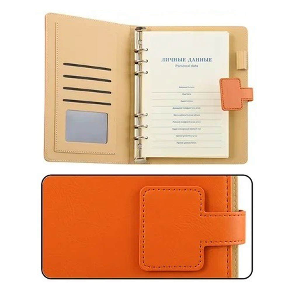 Ежедневник Basir, формат А5, материал-кожезаменитель, микс цветов, 100 листов, размер 17*23 см