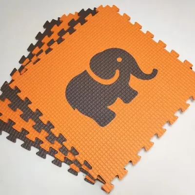 Мягкий пол "Животные Африки" 500x500x10 мм 45 шор