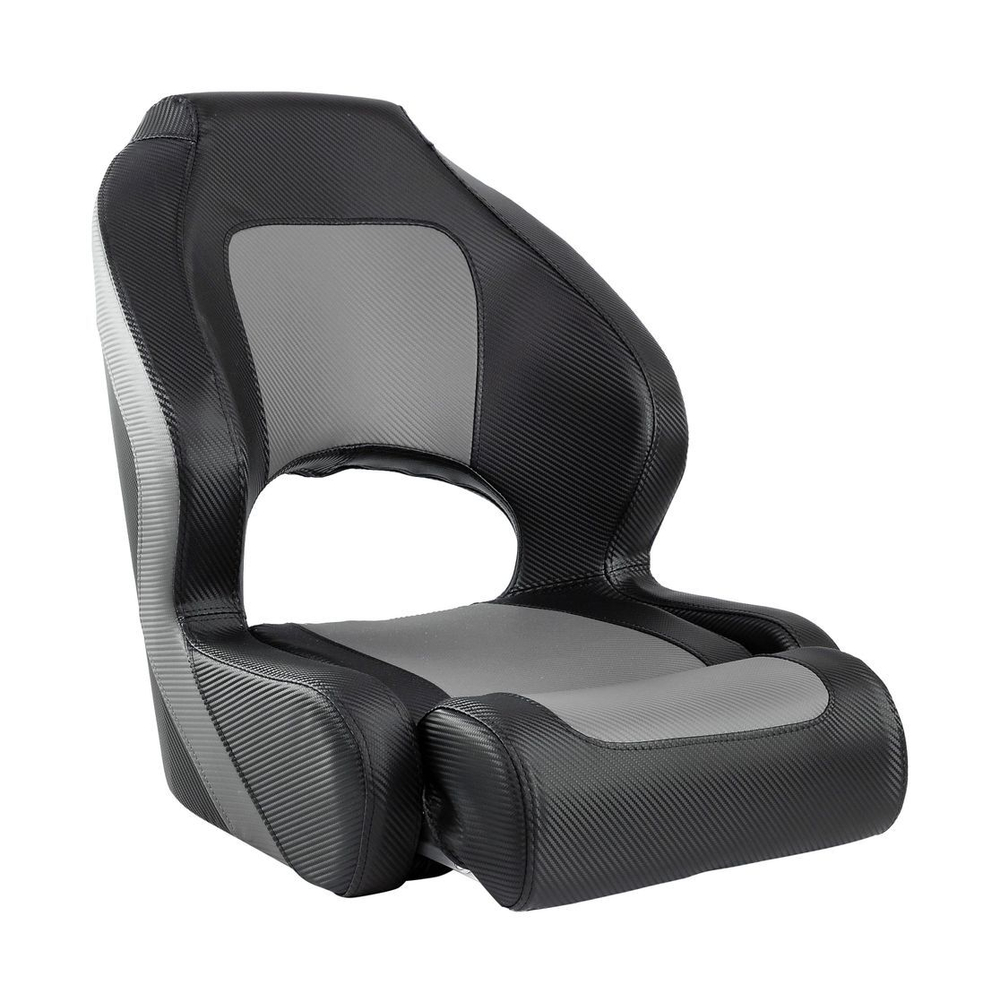 Кресло с болстером Deluxe Carbon, обивка черный/серый винил