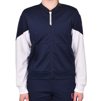 Женский теннисный костюм EA7 Woman Jersey Tracksuit - navy blue