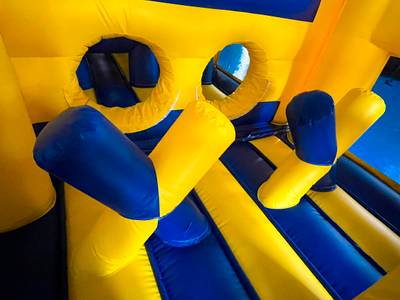 Надувная полоса препятствий “Веселые старты” 20*3,5*4,5 м