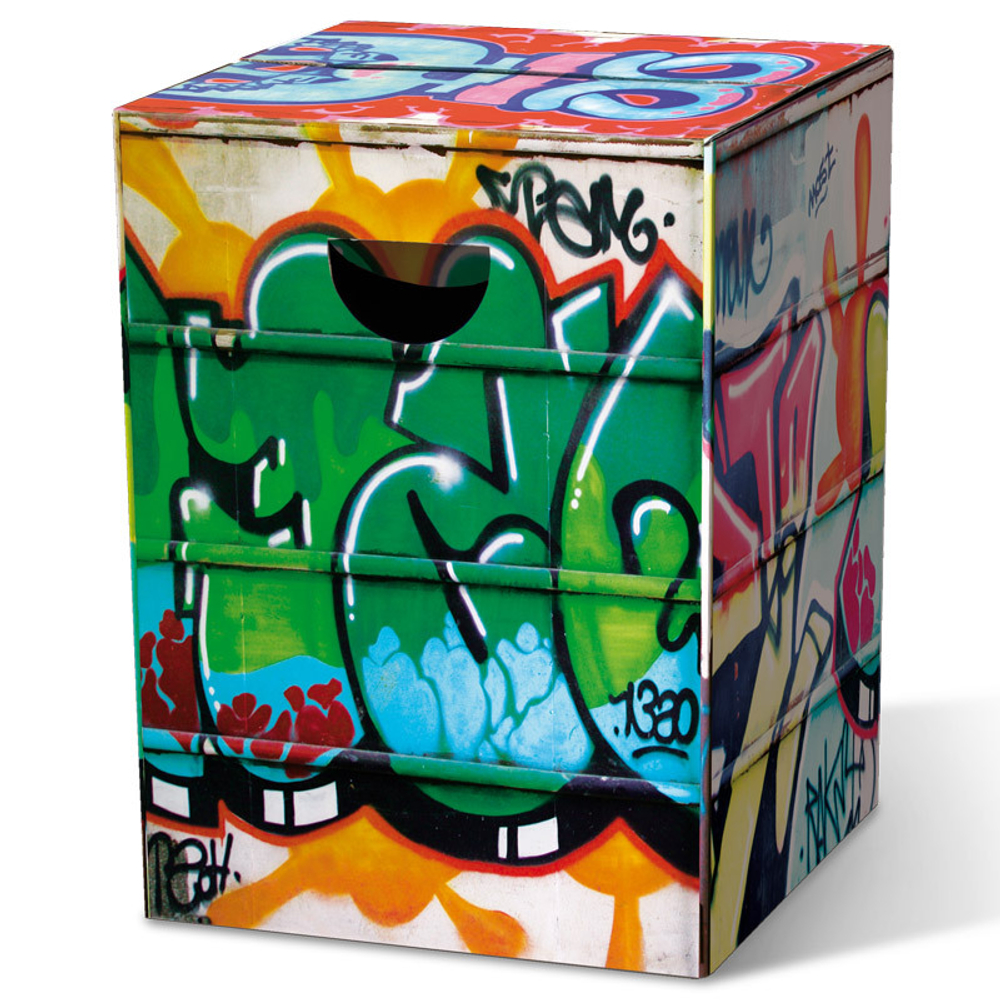 Табурет картонный graffiti, 32,5х32,5х44 см