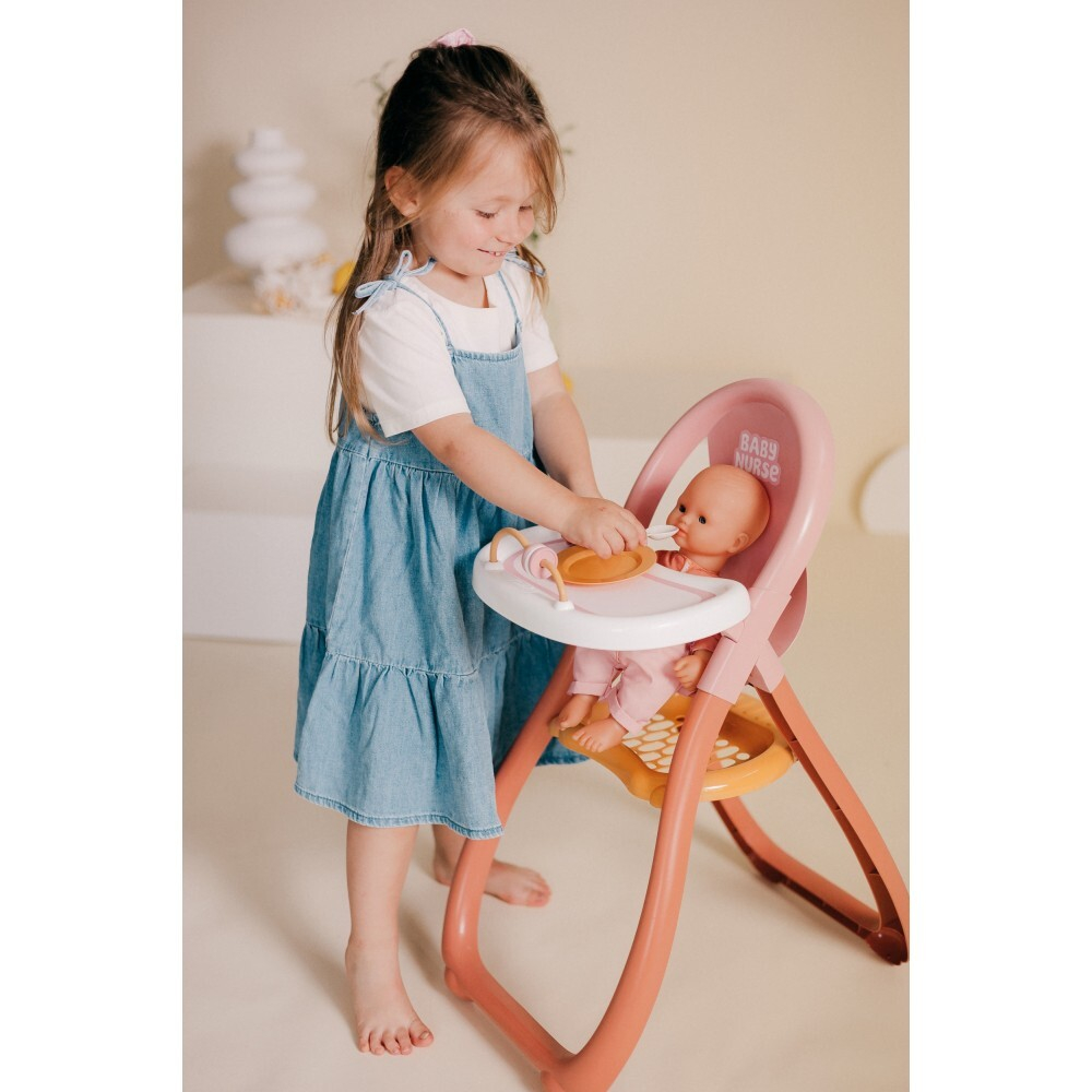 Smoby Baby Nurse - Стульчик для кормления + аксессуары Для куклы 42 см 220388