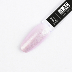 IQ Beauty Лак для ногтей профессиональный укрепляющий с биокерамикой #109, 12.5 мл Лиловый нюд с деликатным серебряным шиммером, полупрозрачный