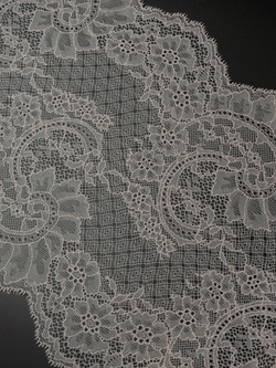 Кружево шантильи эластичное нежно-розовое ширина 21 см