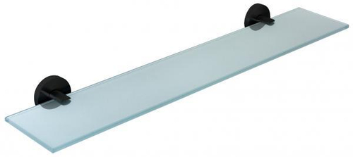 Полка для ванны 600 мм стекло/нерж. сталь NIZA 16856.N чёрный