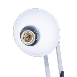 TLI-221 SILVER E27 Светильник настольный. Цоколь Е27. 60W. Механический выключатель. Серебристый. ТМ Uniel