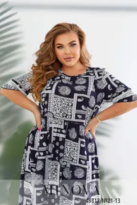 Платье 21-13-темно-Синий Minova