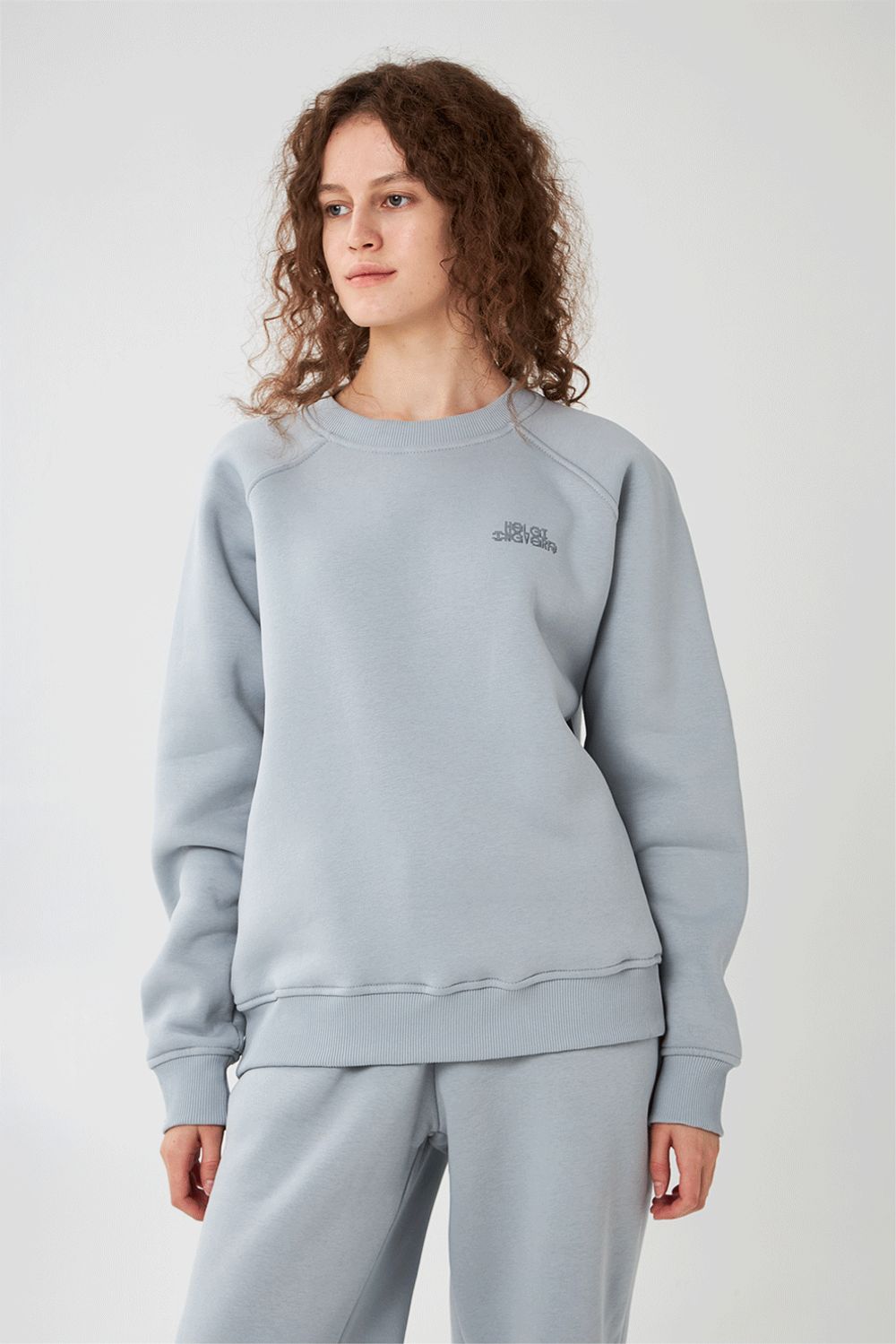 Толстовка Свитшот Helgi Ingvarr Серая