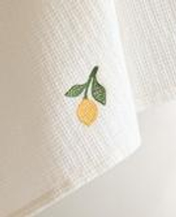 ZARA HOME КУХОННОЕ ПОЛОТЕНЦЕ С ВАФЕЛЬНЫМ УЗОРОМ, ЗЕЛЕНЫЙ