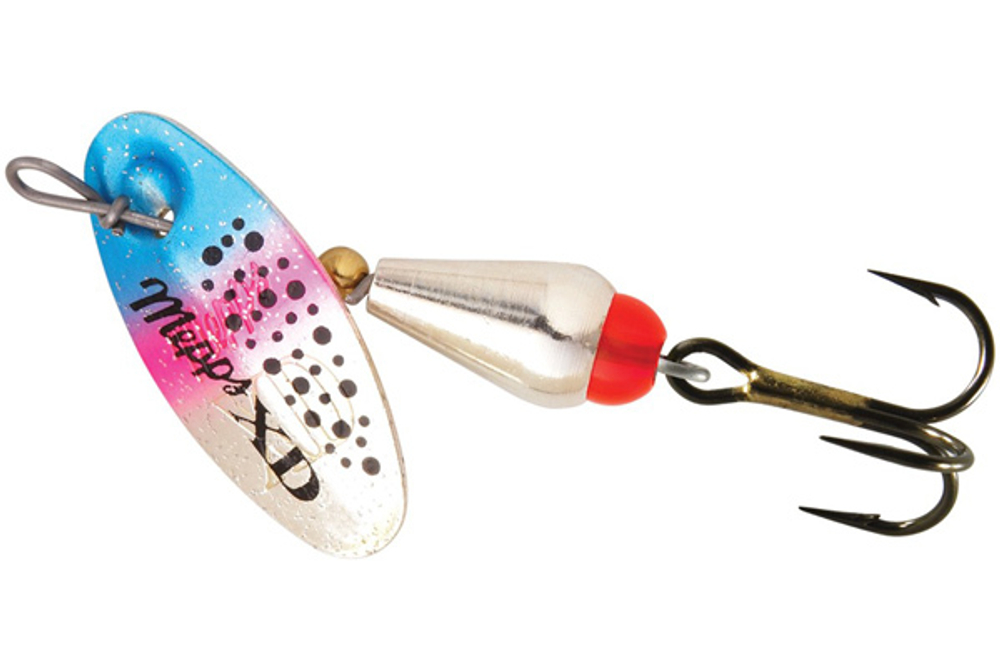 Блесна вращающаяся Mepps XD TRI FLUO, 3, SILVER/Rainbo