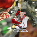 Мышки в коньке, ёлочное украшение [Арт. T0550]