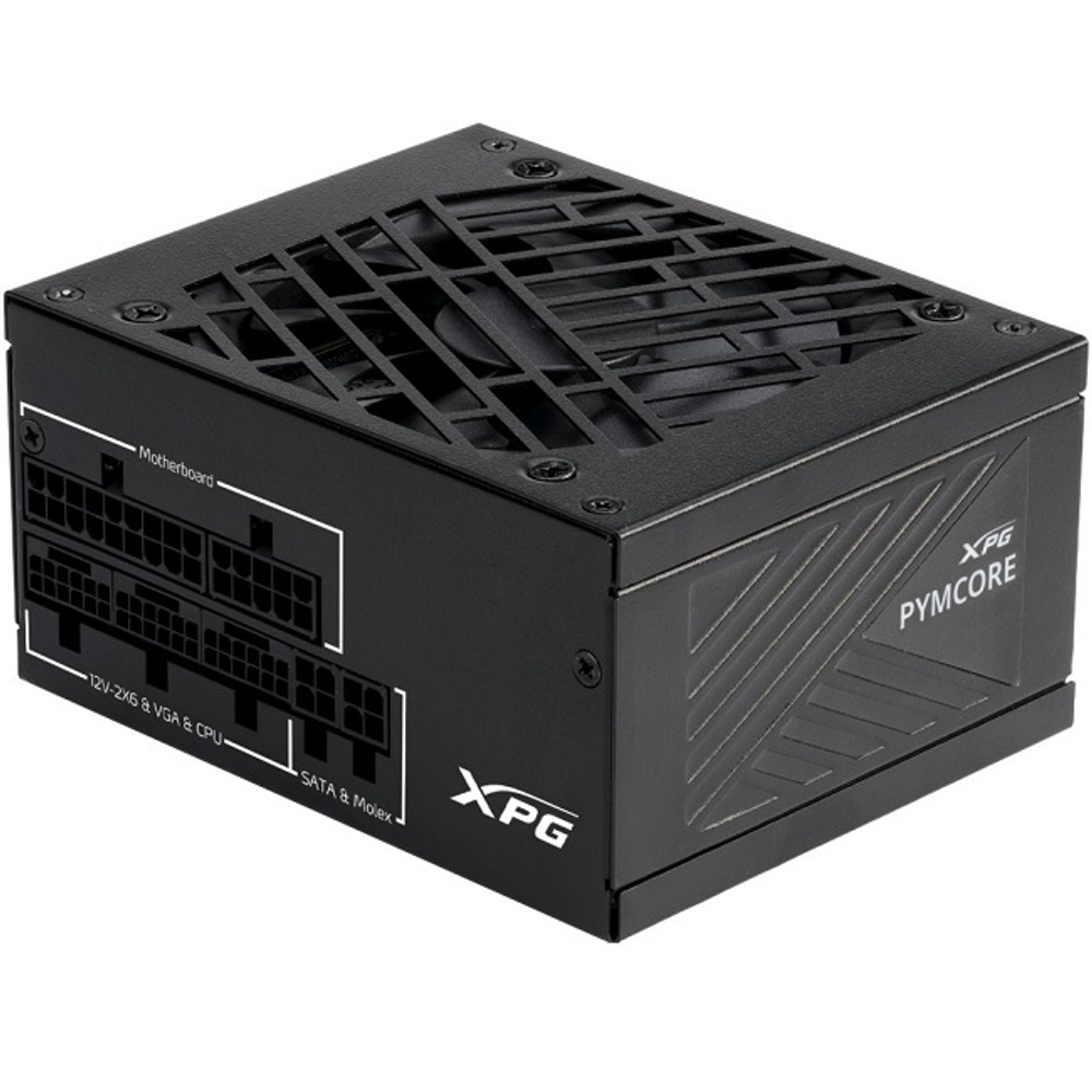 Блок питания ADATA XPG 750W PYMCORE SFX, модульный, 16 Pin PCIe 5.0, 80 PLUS Gold (PYMCORE750G-BKCEU)