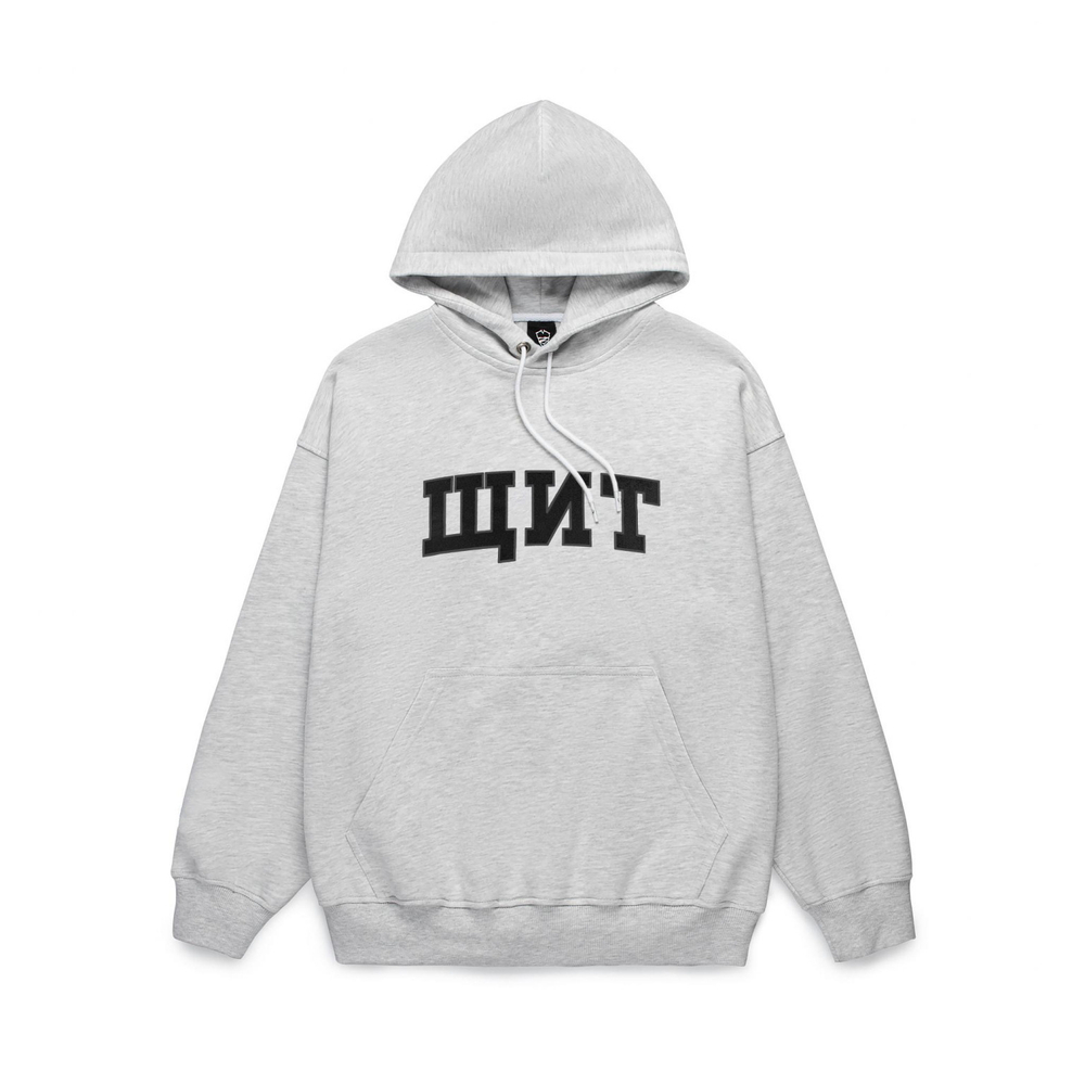 Худи Питерский Щит "ЩИТ" Серый