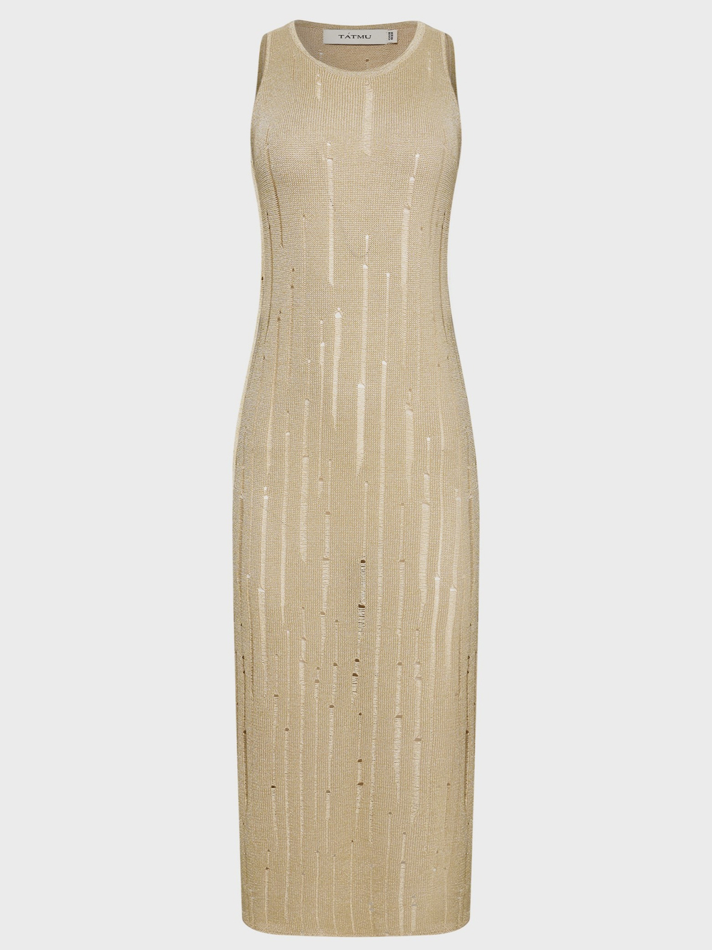 Платье-майка вязаное с люрексом