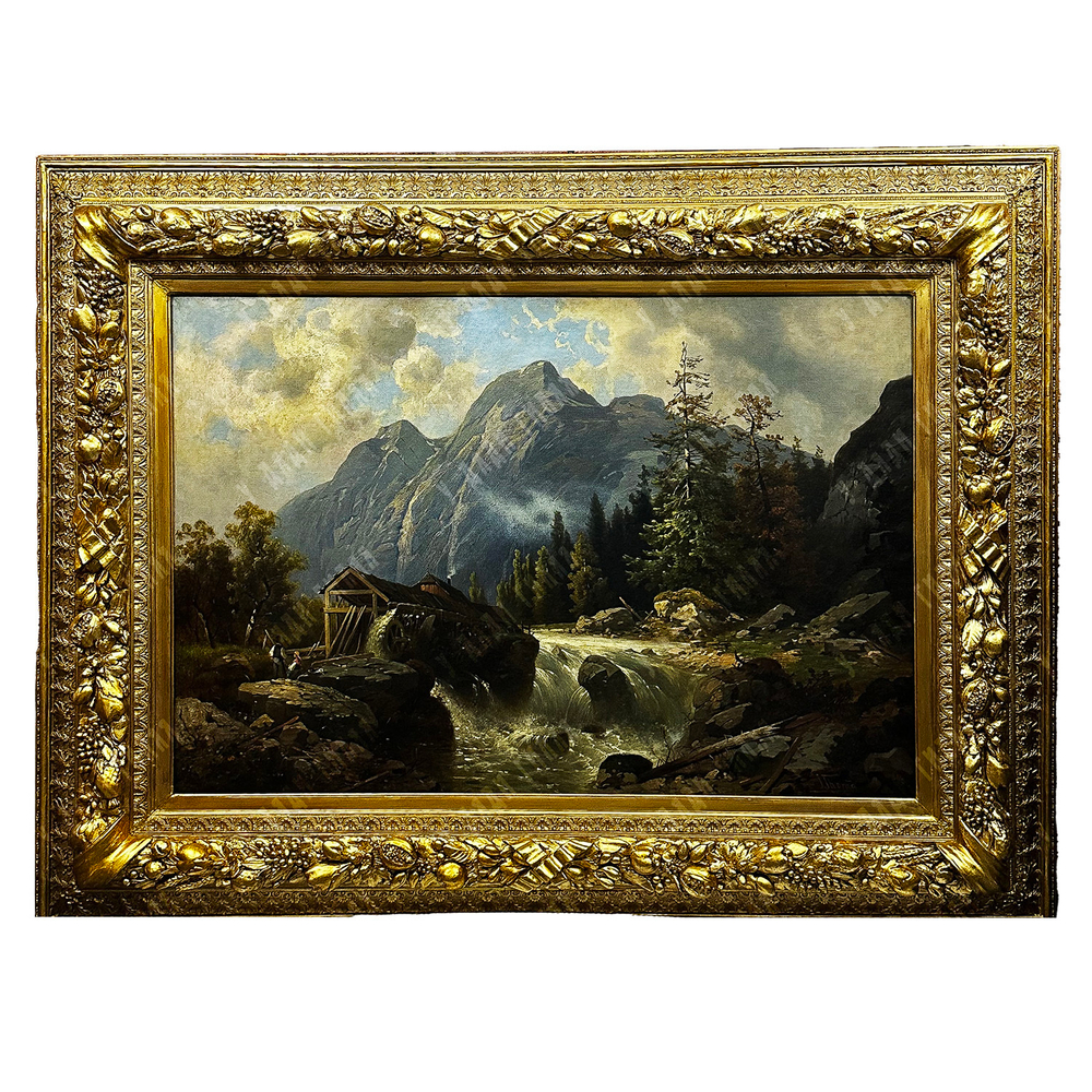 Тома Йозеф Мл. (Josef Thoma; 1828–1899). Пейзаж с водяной мельницей. 2-я пол. XIX в.
