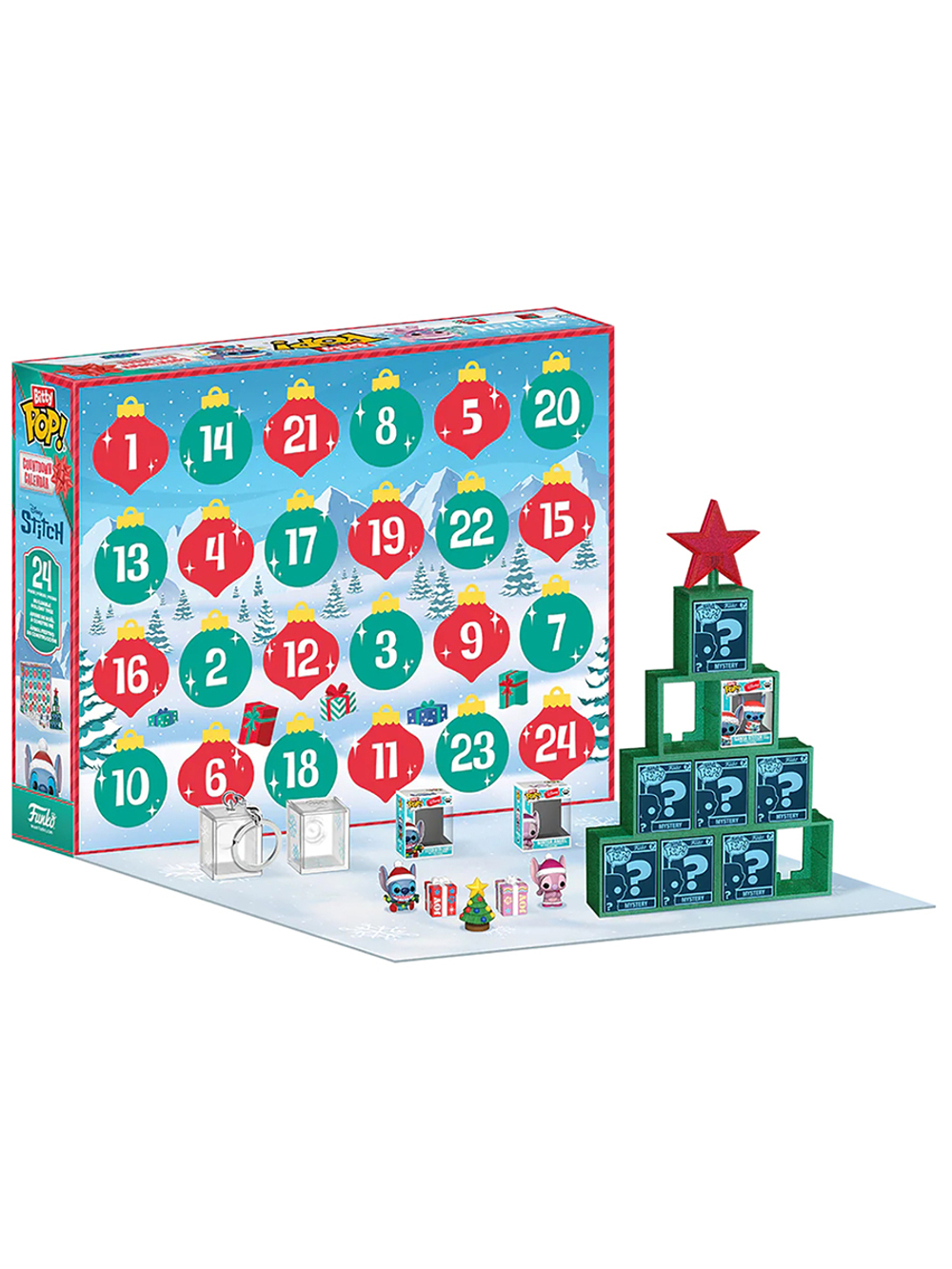 Набор подарочный Funko Bitty POP! Countdown Calendar Disney Stitch (10 фиг/7 э/3 у/2 б/2 з) 87002