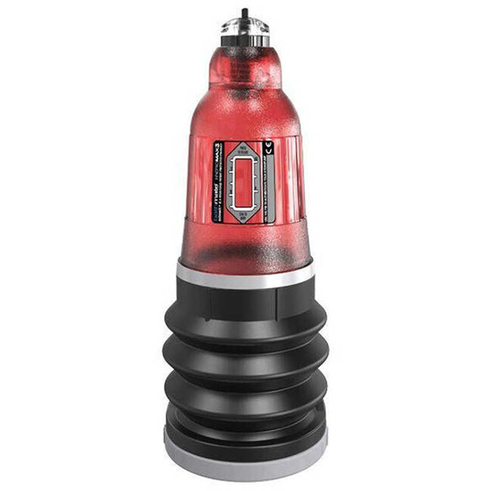 Гидропомпа HYDROMAX3 , красная (Цвет: красная колба, черный уплотнитель)