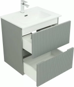 Тумба с раковиной Aquanet Джейн 313316/254363 60 мисти грин